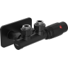 Mexen G00 kampinis termostatinis rinkinys su S apdaila, Duplex, DN50, juodas - W907-900-910-70