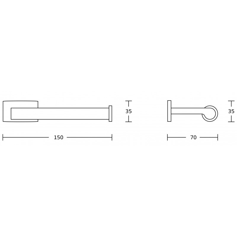 Mexen Zoja tualetinio popieriaus laikiklis, auksinis - 70191333-50