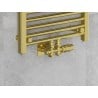 Mexen G00 kampinis/tiesus termostatinis komplektas su S dangteliu, Duplex, DN50, auksinis - W908-900-910-50