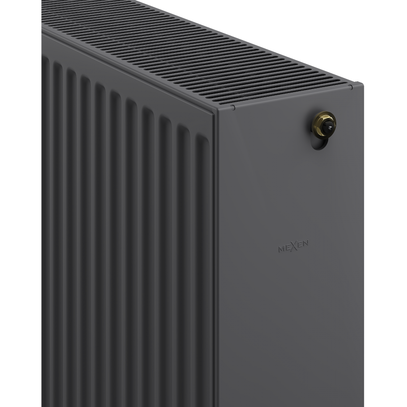Mexen CC33 plokštinė radiatoriaus 900 x 1800 mm, apatinis centrinis prijungimas, 5728 W, antracitas - W6C33-090-180-66