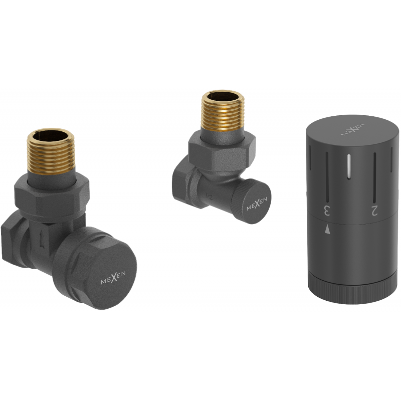 Mexen G05 kampinis termostatinis rinkinys, antracitas - W901-958-66
