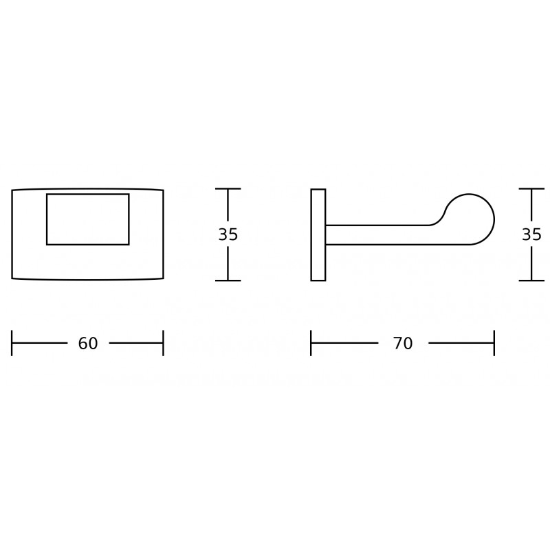 Mexen Zoja rankšluosčio kabliukas, juodas - 7019135-70