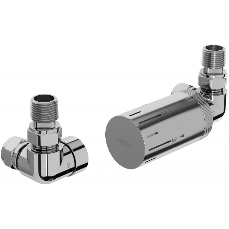 Mexen G05 ašinis termostatinės galvutės komplektas, chromas - W903-958-01