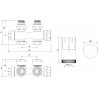 Mexen G05 termostatinio rinkinio rinkinys, baltas - W903-958-20
