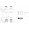 Mexen G05 termostatinis ašinis rinkinys, juodas - W903-958-70