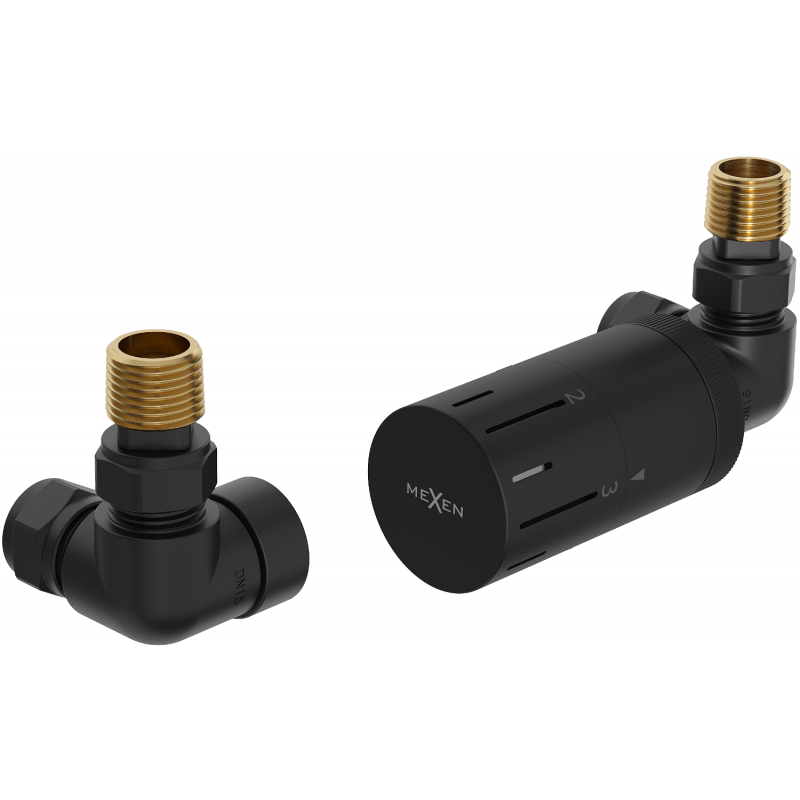 Mexen G05 termostatinis ašinis rinkinys, juodas - W903-958-70