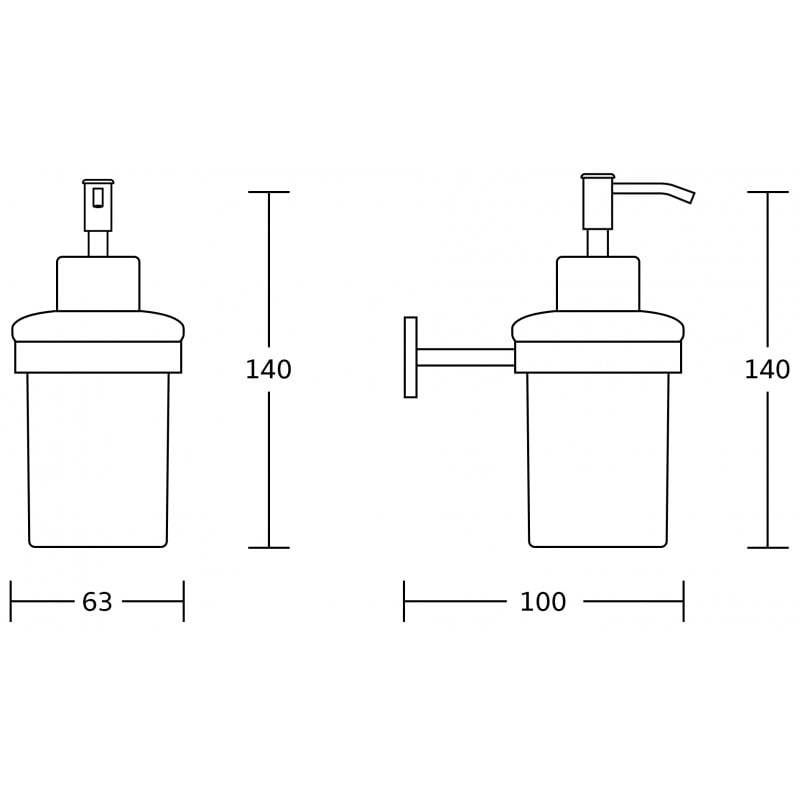 Mexen Zoja muilo dozatorius, auksinis - 70191388-50