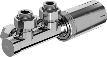 Mexen G05 termostatinis kampinis komplektas, Duplex, DN50, chromas - W907-958-01