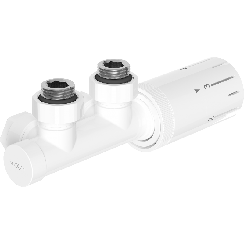 Mexen G05 terminis kampinis rinkinys, Duplex, DN50, baltas - W907-958-20