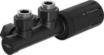 Mexen G05 kampinis termostatinis komplektas, Duplex, DN50, juodas - W907-958-70