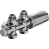 Mexen G05 termostatinis kampinis/tiesus komplektas, Duplex, DN50, chromas - W908-958-01