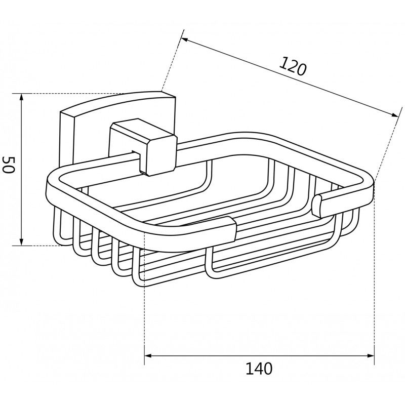 Mexen Zoja muilo dėklas, juodas - 7019151-70