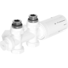 Mexen G05 termostatinis kampinis/tiesus rinkinys, Duplex, DN50, baltas - W908-958-20