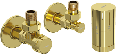 Mexen G05 kampinis termostatinis rinkinys su R maskavimo detalėmis, auksinis - W901-958-904-50