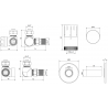 Mexen G05 termostatinis komplektas su dangteliu, chromas - W903-958-904-01