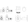 Mexen G05 termostatinis komplektas su R dangteliu, antracitas - W903-958-904-66