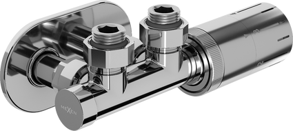 Mexen G05 termostatinis kampinis komplektas su apdaila R, Duplex, DN50, chromas - W907-958-905-01