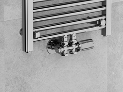 Mexen G05 termostatinio kampinio / tiesaus rinkinio su skirtuvu R, Duplex, DN50, chromas - W908-958-905-01