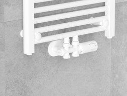 Mexen G05 termostatinio rinkinio su apdaila kampinis/tiesus R, Duplex, DN50, baltas - W908-958-905-20