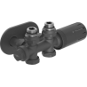 Mexen G05 termostatinis kampinis/tiesus rinkinys su dangteliu R, Duplex, DN50, antracitas - W908-958-905-66