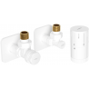 Mexen G05 termostatinis kampinis komplektas su pavara S, baltas - W901-958-909-20