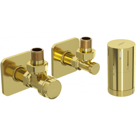 Mexen G05 kampinis termostatinis komplektas su S danga, auksinis - W901-958-909-50