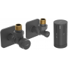 Mexen G05 termostatinis kampinis komplektas su S kaukėle, antracitas - W901-958-909-66