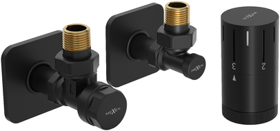 Mexen G05 kampinis termostatų komplektas su S dangteliu, juodas - W901-958-909-70