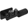 Mexen G05 termostatinis kampinis rinkinis su S formos aptaisu, Duplex, DN50, juodas - W907-958-910-70