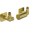 Mexen G05 termostatinis ašinis rinkinys su apdailos žiedu S, auksinis - W903-958-909-50