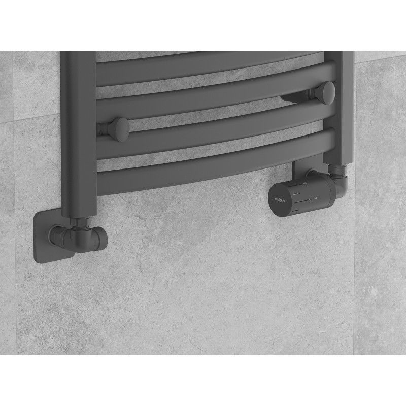 Mexen G05 ašinis termostatinių vožtuvų komplektas su S dangteliu, antracitas - W903-958-909-66