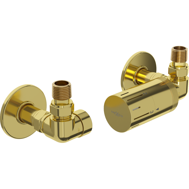 Mexen G05 termostatinis ašinės komlpektas su R maskuote, auksinis - W903-958-904-50