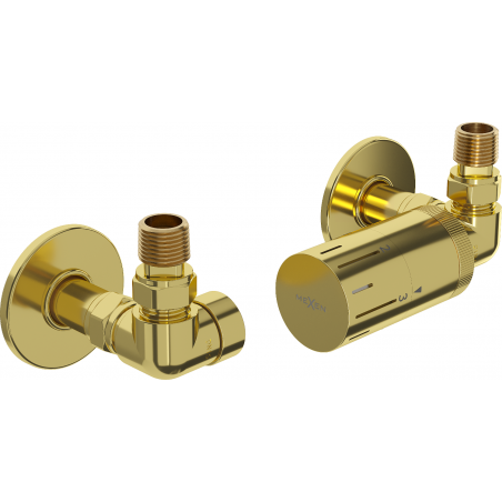 Mexen G05 termostatinis ašinės komlpektas su R maskuote, auksinis - W903-958-904-50