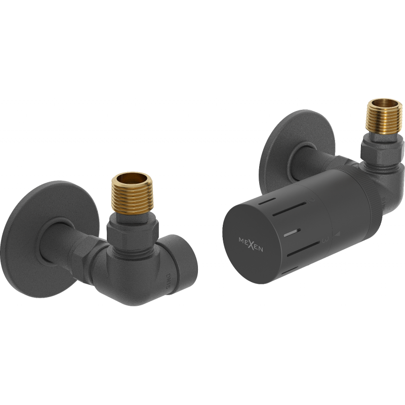 Mexen G05 termostatinio maišytuvo komplektas su dangčiu R, antracitas - W903-958-904-66