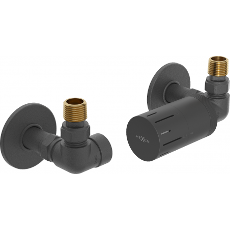 Mexen G05 termostatinio maišytuvo komplektas su dangčiu R, antracitas - W903-958-904-66