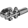 Mexen G05 termostatinio kampinio/tiesų su maskavimo S rinkinio komplektas, Duplex, DN50, chromas - W908-958-910-01
