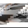 Mexen CC21 plokštelinis radiatoriuss 300 x 1300 mm, apatinis centrinis prijungimas, 957 W, juodas - W6C21-030-130-70