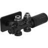 Mexen G05 termostatinio kampinio/tiesaus su dangteliu S, Duplex, DN50, juodas - W908-958-910-70