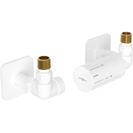 Mexen G05 ašinė termostatinė komplektas su S dangteliu, baltas - W903-958-909-20