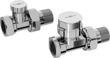 Mexen Uni-Term tiesūs chromuoti radiatoriaus vožtuvai - W902-000-01