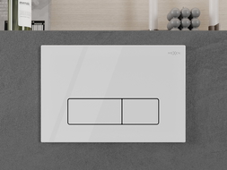 Mexen Fenix 13 plonas nuleidimo mygtukas, blizgus baltas - 601300