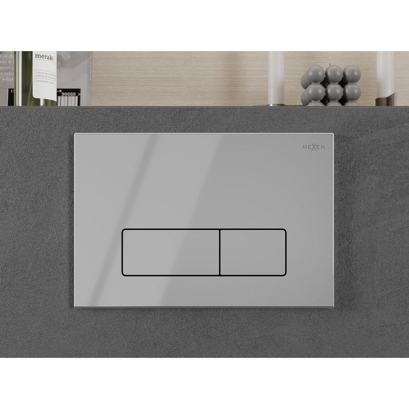 Mexen Fenix 13 plonas nuleidimo mygtukas, blizgus chromas - 601301