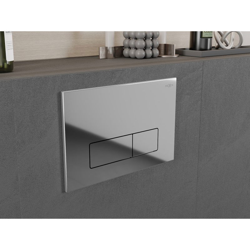 Mexen Fenix 13 plonas nuleidimo mygtukas, blizgus chromas - 601301