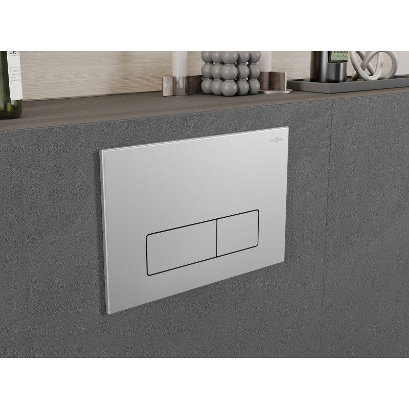 Mexen Fenix 13 plonas nuleidimo mygtukas, matinis chromas - 601302