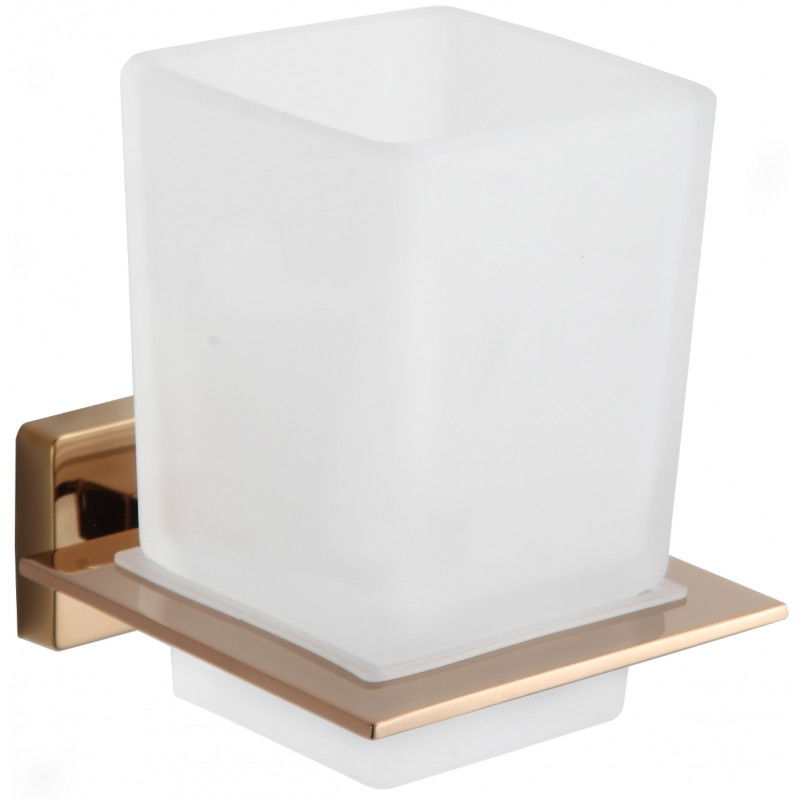 Mexen Arno puodelis dantų šepetėliams, rožinis auksas - 7020738-60