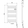 Mexen Aran elektrinis radiatorius 960 x 500 mm, 500 W, baltas - W306-0960-540-00-20