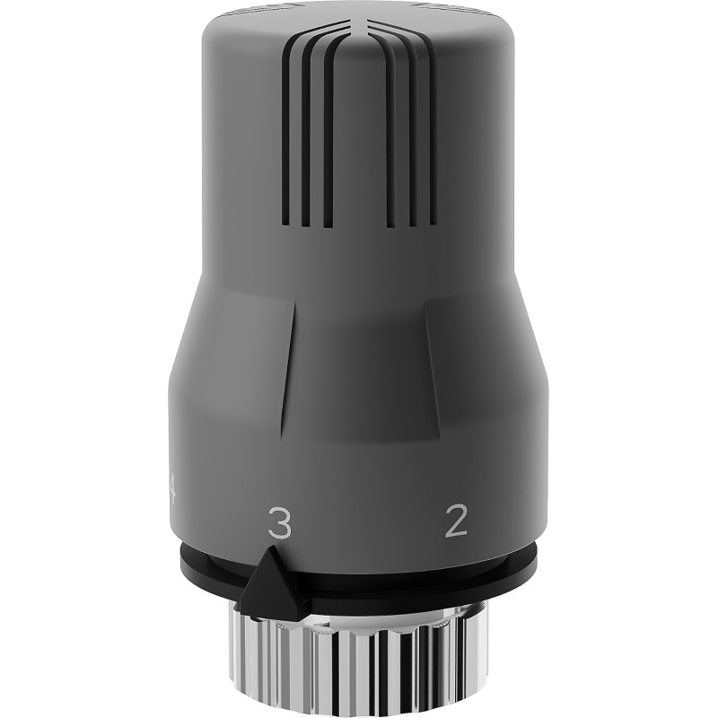 Mexen Uni-G termostatinė radiatoriaus galvutė, antracito spalvos - W908-002-66