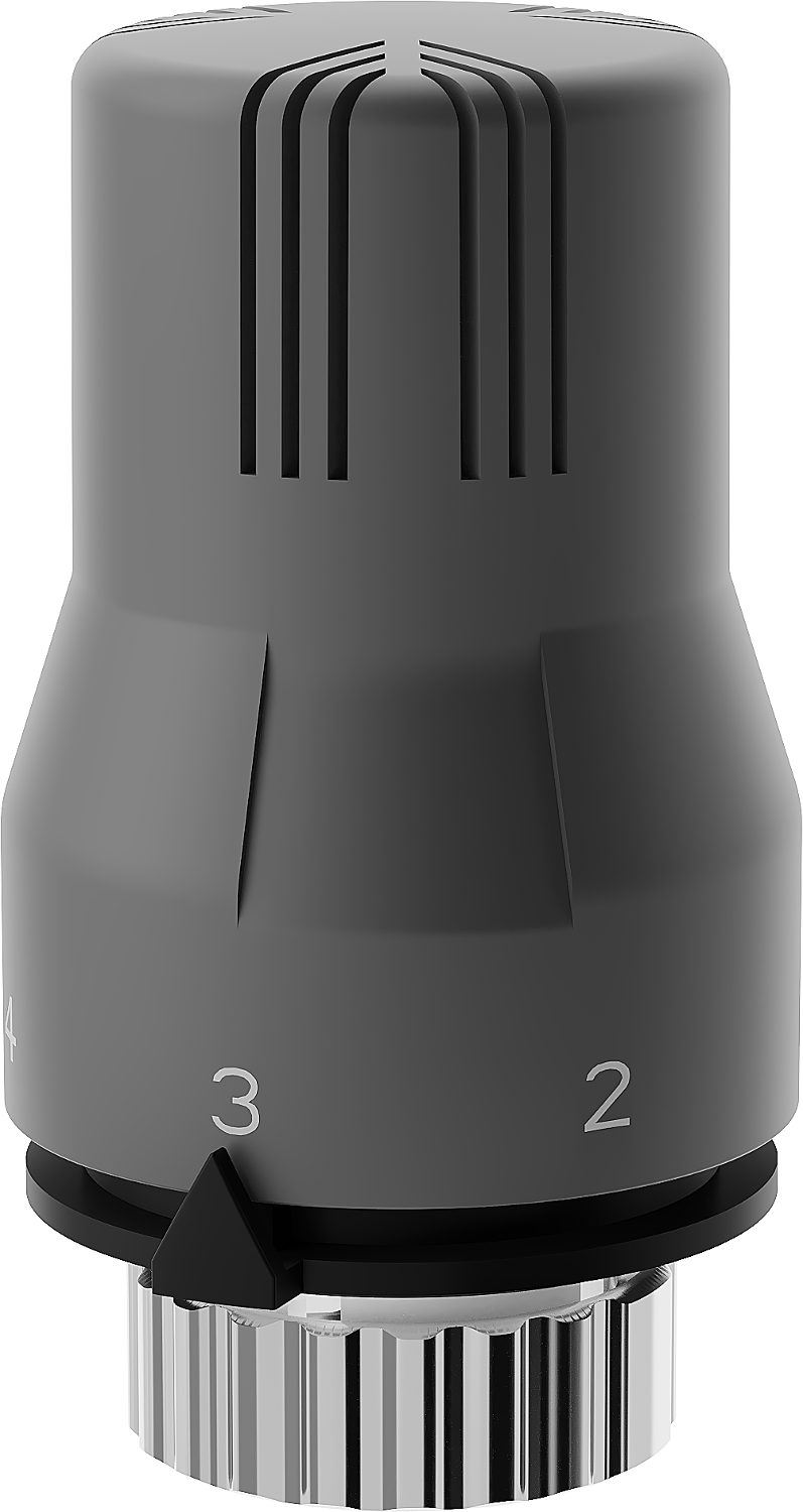 Mexen termostatinė galvutė radiatoriui, antracitas - W908-002-66