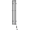 Mexen Pino elektrinis radiatorius su rankšluosčių laikikliais 1405 x 242 mm, 200 W, juodas - W301-1405-242-00-70