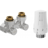 Mexen G01 termostatinis dviejų vamzdžių komplektas DN50, kampinis 1/2"x16 mm, nikelis - W911-016-918-01